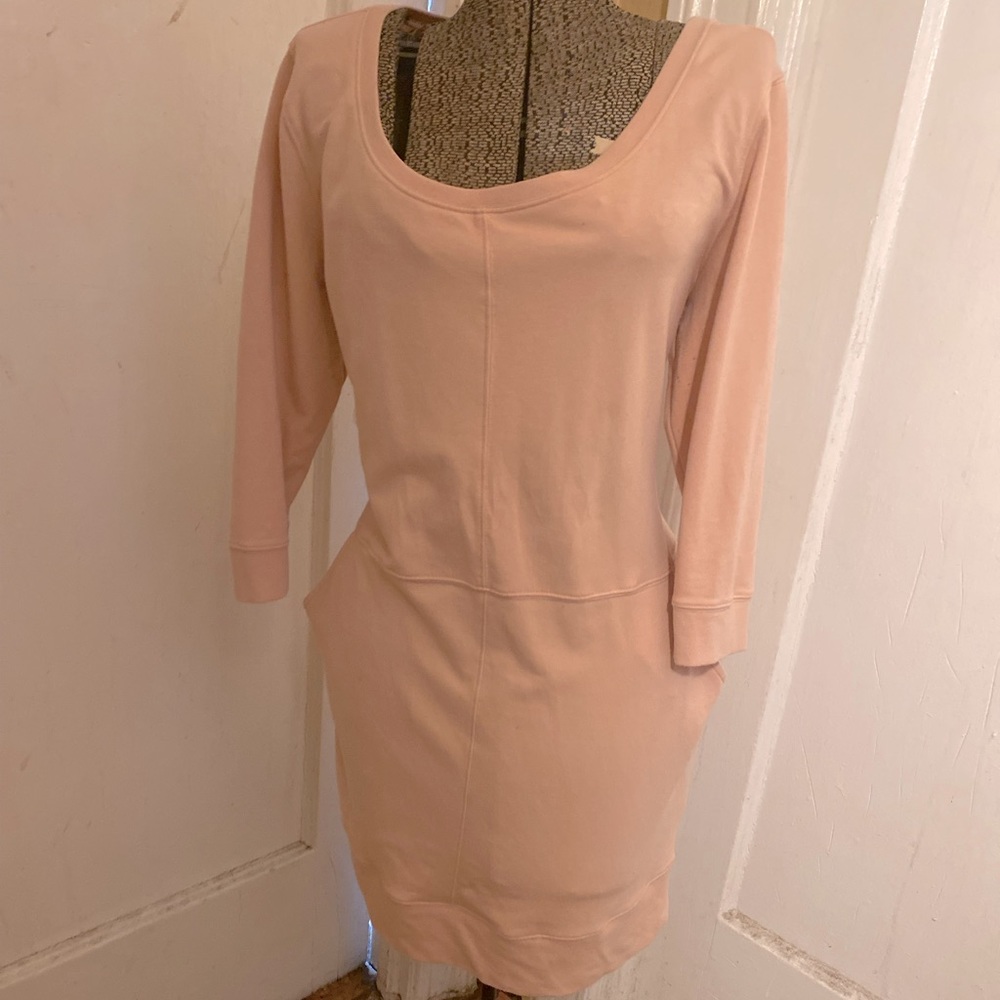 Soft Pink Sweater Dress